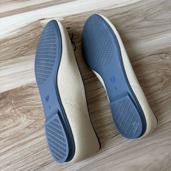 Rothy's Women's Ballet Flats Size 9 Cream Captoe Slip On Eco-Friendly - Picture 3 of 6